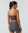 Basic Padded Workout Cropped Low Support Tank Top A-D Cups - Bracken