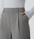 Halara Flex™ DayStretch High Waisted Pocket Work Flare Pants - Silent Storm