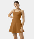 SoftlyZero™ Plush Backless Active Dress - Pumpkin Spice