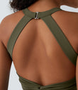 Flare Mini Dance Active Dress-Longer Length - Withered Green