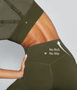 Halara UltraSculpt™ High Waisted Scrunch Butt Lifting Tummy Control Pocket Shaping Yoga Bootcut Leggings - Grass Grey Green