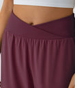 Breezeful™ High Waisted Crossover Quick Dry Resort Pants with Pockets - Amaranth