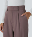 Halara Flex™ High Waisted Pocket Solid Work Tapered Pants - Roselle Purple