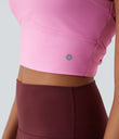 SoftlyZero™ Plush Cut Out Cropped Yoga Tank Top - Nosegay
