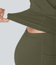 SoftlyZero™ Plush Backless Active Dress-Longer Length-Easy Peezy Edition - Grass Grey Green