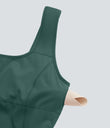 SoftlyZero™ Airy U Neck 2-in-1 Pocket Mini Cool Touch Dance Active Dress - Blue Spruce