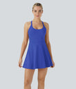 SoftlyZero™ Airy Backless Twisted Cool Touch Dance Active Dress-Easy Peezy Edition - Aster Blue