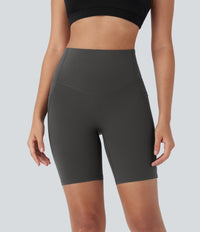 Halara UltraSculpt™ High Waisted Butt Lifting Tummy Control Pocket Shaping Training Biker Shorts 7'' - Volcanic Ash