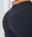 DayStretch High Waisted Zipper Pockets Solid Skinny Cargo Pants - Midnight Blue