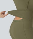 SoftlyZero™ Airy Backless Twisted Cool Touch Dance Active Dress-Easy Peezy Edition - Withered Green