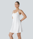 SoftlyZero™ Plush Backless Active Dress-Longer Length-Easy Peezy Edition - White