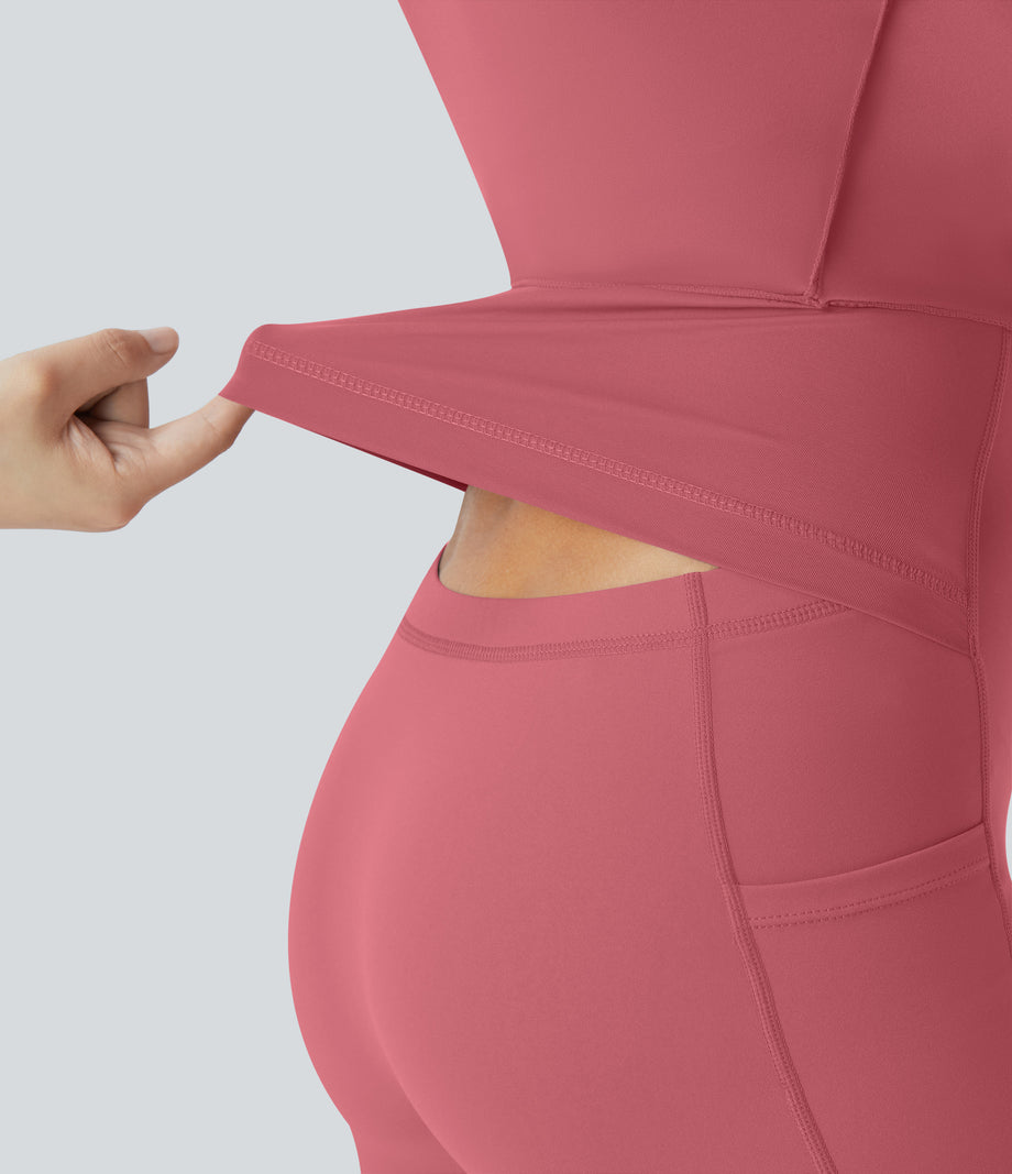 SoftlyZero™ Airy Backless Twisted Cool Touch Dance Active Dress-Easy Peezy Edition - Begonia Rouge
