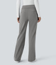 Halara Flex™ DayStretch Mid Rise Side Zipper Pocket Work Flare Pants - Silent Storm