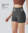 Halara UltraSculpt™ High Waisted Tummy Control Pocket Shaping Training Biker Shorts 3'' - Volcanic Ash
