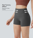 Halara UltraSculpt™ High Waisted Tummy Control Pocket Shaping Training Biker Shorts 3'' - Volcanic Ash