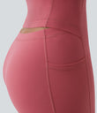 SoftlyZero™ Plush Backless Active Dress-Easy Peezy Edition - Begonia Rouge