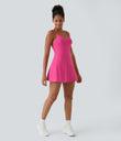 SoftlyZero™ Plush Backless Active Dress - Fuchsia Purple