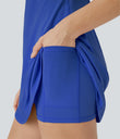 SoftlyZero™ Plush Backless Active Dress - Lotus Blue