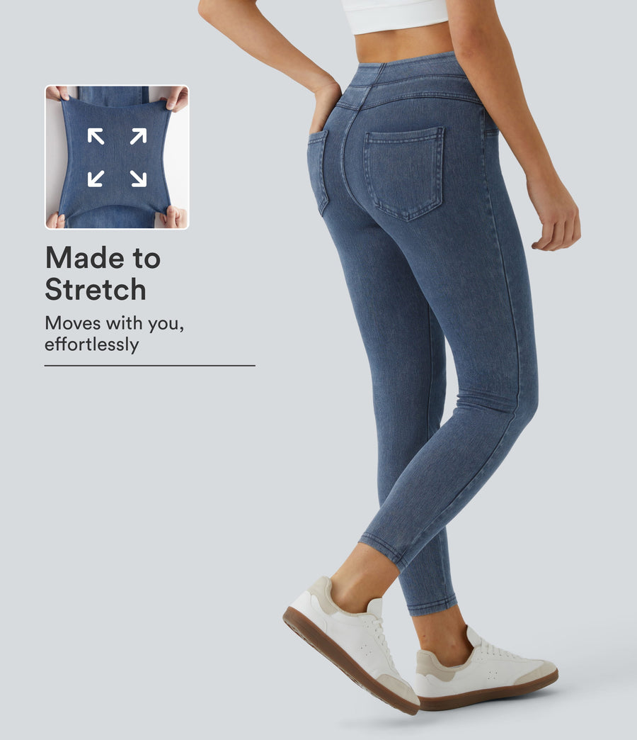 Celeste L'Amour Flex™ High Waisted Pocket Denim Casual Leggings