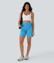 SoftlyZero™ Airy Super High Waisted 2-in-1 Cool Touch Yoga Shorts 7" with Pockets - Swim Cap