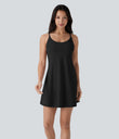 SoftlyZero™ Plush Molded Cups Low Support Dance Active Dress-Easy Peezy Edition A-D Cups - Black