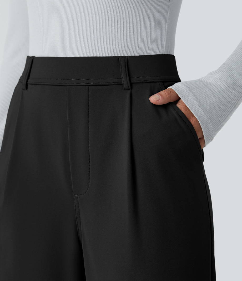 Halara Flex™ DayStretch High Waisted Pocket Work Flare Pants - Black