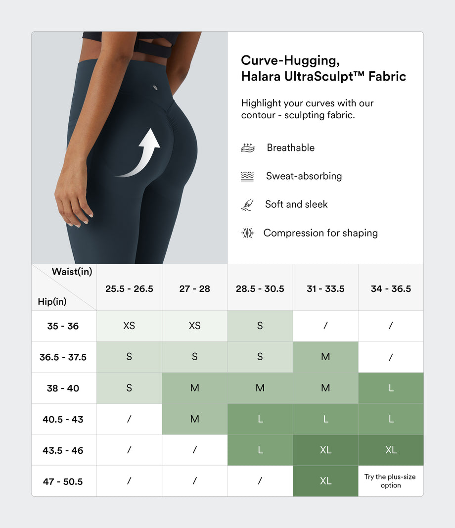 Halara UltraSculpt™ High Waisted Scrunch Butt Lifting Tummy Control Pocket Shaping Training Leggings - Carbon