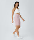 SoftlyZero™ Plush Cut Out Cropped Yoga Tank Top - White