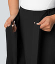 Halara Flex™ High Waisted Tie Side Wide Leg Work Pants - Black