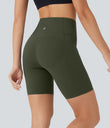 Halara UltraSculpt™ High Waisted Butt Lifting Tummy Control Pocket Shaping Training Biker Shorts 7'' - Deep Woodland Green