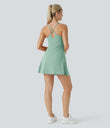 SoftlyZero™ Plush Backless Active Dress - Subtle Green