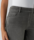 Halara Flex™ High Waisted Pockets Straight Leg Washed Casual Jeans - Dirty Black Denim