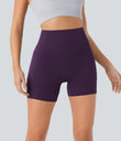 Halara UltraSculpt™ High Waisted Scrunch Butt Lifting Tummy Control Pocket Shaping Workout Biker Shorts 5'' - Blackberry Cordial