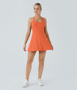 Backless Twisted Active Dress - Dusty Orange