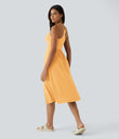Everyday Midi Chill Dress-La Land - Warm Apricot