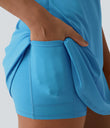 SoftlyZero™ Plush Backless Active Dress-Easy Peezy Edition - Swim Cap
