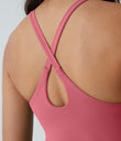 SoftlyZero™ Plush 2-in-1 Pocket Mini Active Dress DD-F Cups - Begonia Rouge