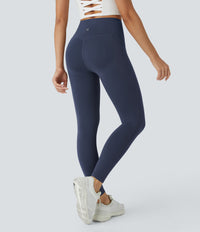 Halara UltraSculpt™ High Waisted Butt Lifting Tummy Control Pocket Shaping Workout Leggings - Mood Indigo
