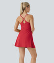 SoftlyZero™ Plush Backless Active Dress - Mars Red