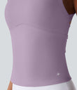 SoftlyZero™ Plush Cut Out Yoga Tank Top A-D Cups - Tulip Purple
