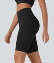 Halara UltraSculpt™ High Waisted Tummy Control Pocket Shaping Training Biker Shorts 9'' - Black