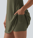 Softlyzero™ Plush Backless Active Dress-Easy Peezy Edition DD-F - Grass Grey Green