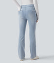 Halara Flex™ High Waisted Pockets Washed Casual Bootcut Jeans - Ice Water Denim