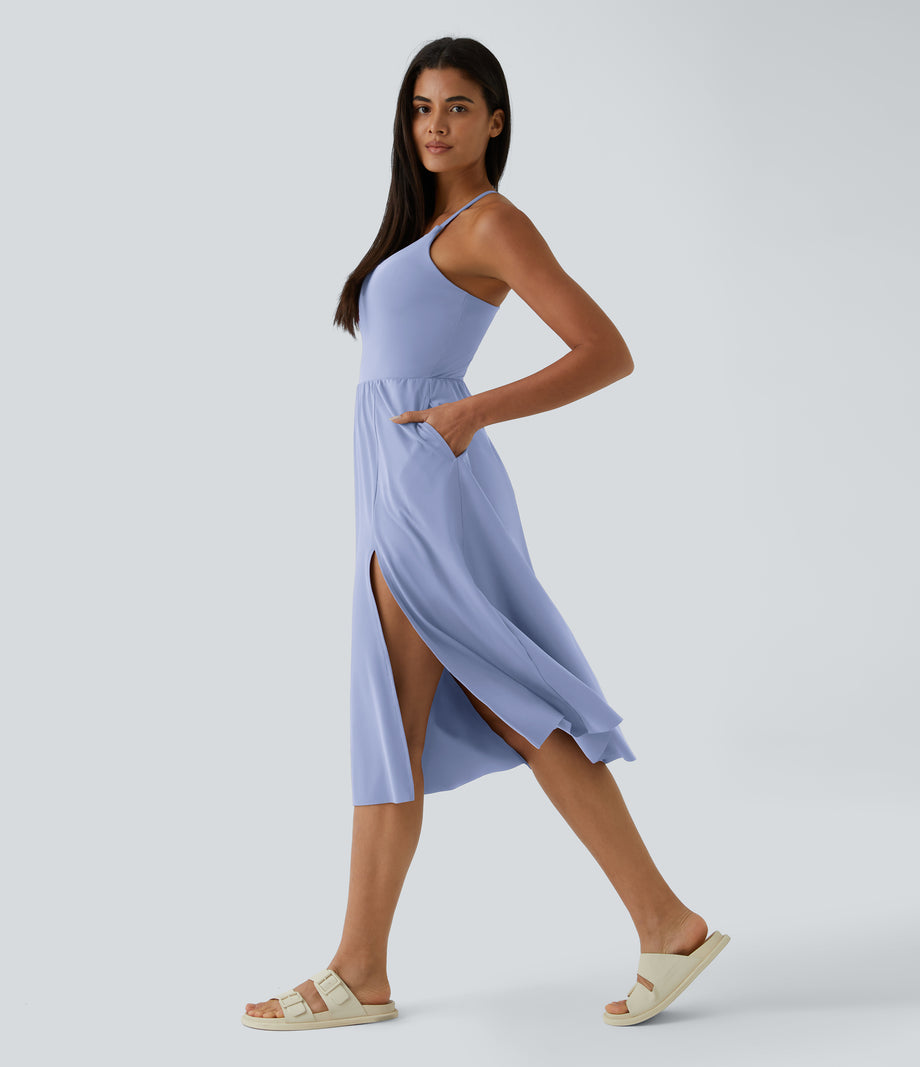 Everyday Midi Chill Dress-La Land - Blue Heron