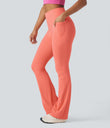 Halara UltraSculpt™ High Waisted Tummy Control Pocket Shaping Yoga Bootcut Leggings - Fusion Coral