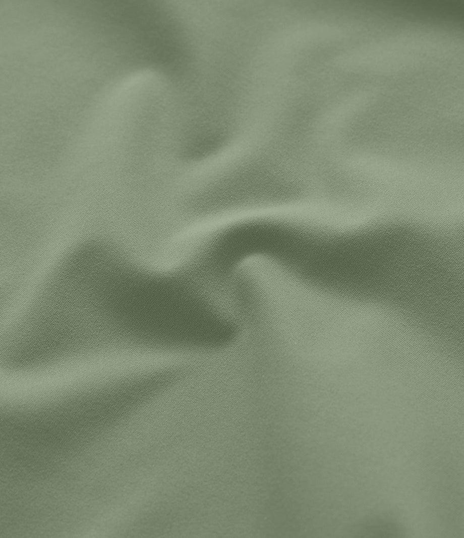 SoftlyZero™ Plush Double Straps 2-Piece Pocket Slip Dance Active Dress A-D Cups - Asparagus