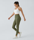 Halara UltraSculpt™ High Waisted Tummy Control Pocket Shaping Training Leggings - Grass Grey Green