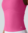 SoftlyZero™ Plush Cut Out Yoga Tank Top A-D Cups - Fuchsia Purple