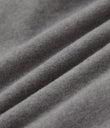 Mock-neck Long Sleeve Ruched Asymmetric Hem Thermal Casual Top - Mottled Cloud Grey