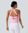 SoftlyZero™ Plush Cut Out Yoga Tank Top A-D Cups - Nosegay